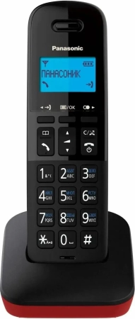 Радиотелефон DECT Panasonic KX-TGB610RUR красный/черный АОН